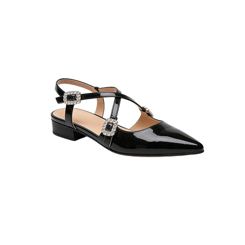Pointed Toe Slingback Flats Party Date Footwear