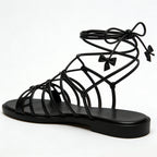 Women's Unique Fashion Casual Comfort Square Toe Flat Sandals