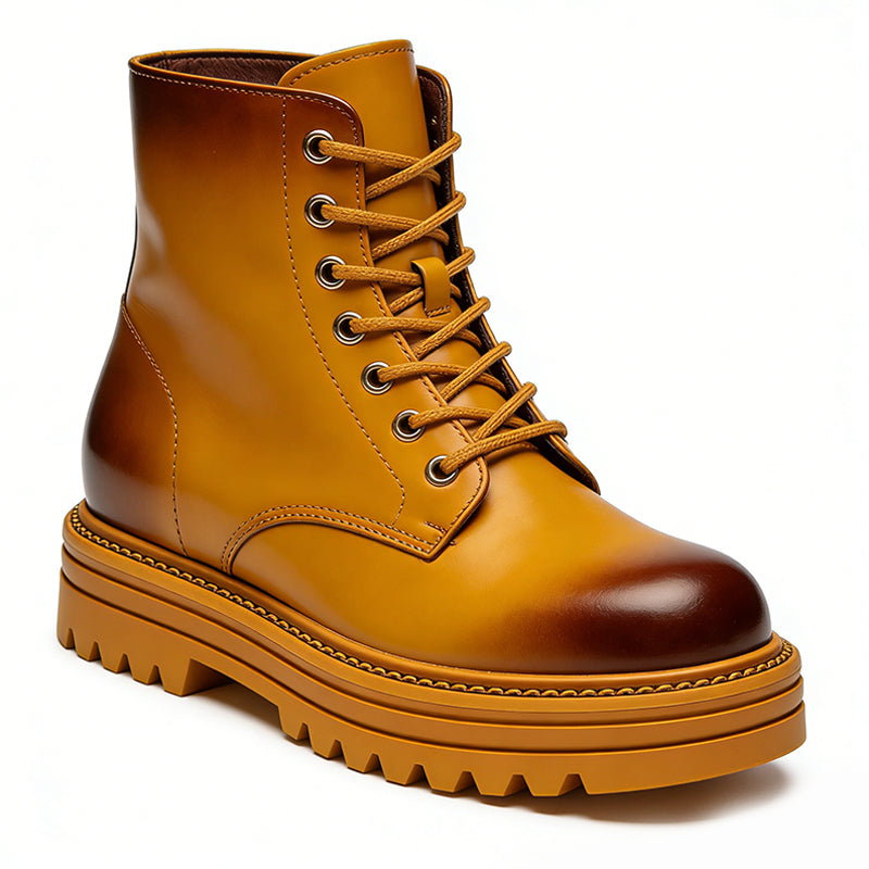 Retro Distressed Lace Up Women's Ankle Boots