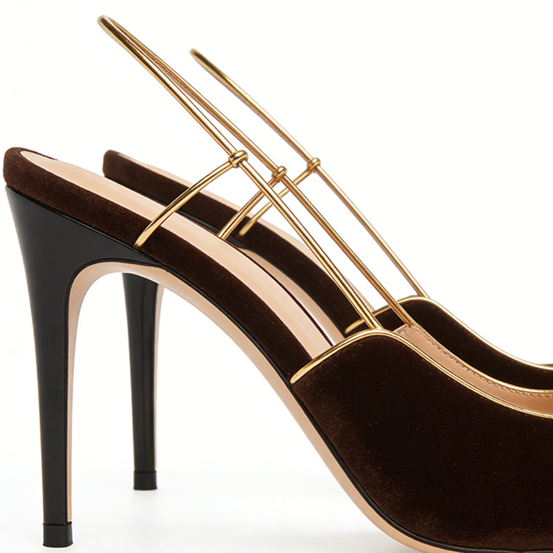 Pointed Toe Stiletto Retro Commuter Dinner Premium High Heels