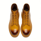 Retro Distressed Lace Up Women's Ankle Boots