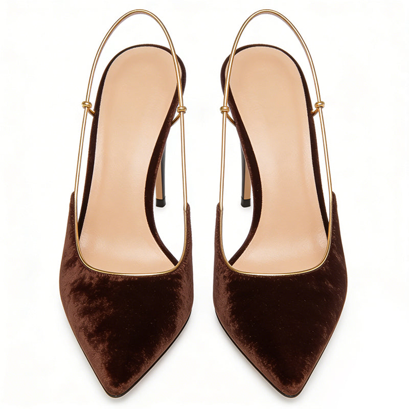 Pointed Toe Stiletto Retro Commuter Dinner Premium High Heels