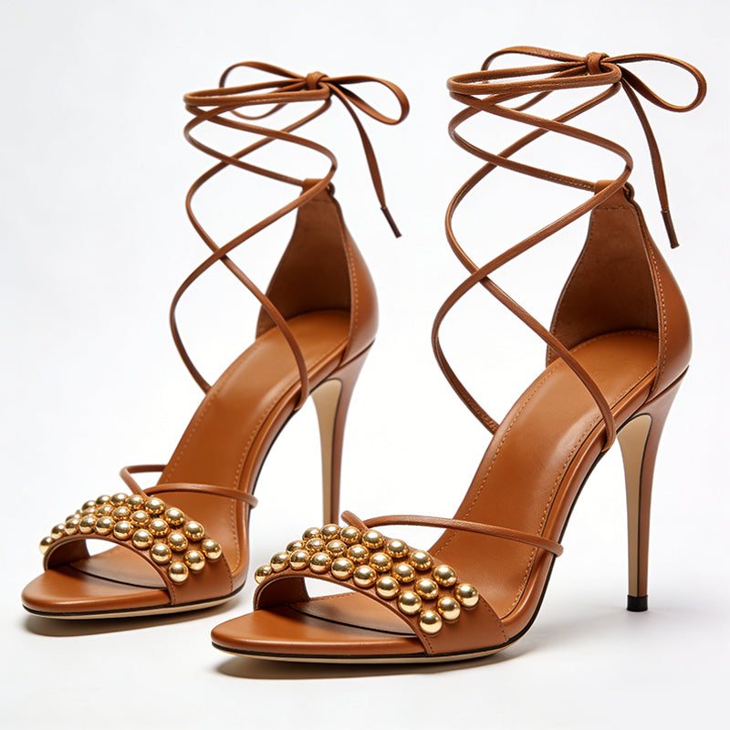 Stiletto Open Toe Elegant Temperament Commuter Banquet Fashion High Heels
