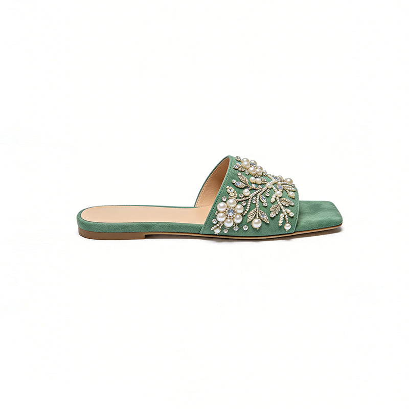 Retro Commute Casual Comfortable Texture Women's Slippers