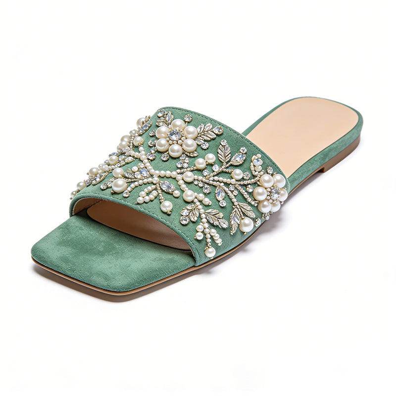 Retro Commute Casual Comfortable Texture Women's Slippers