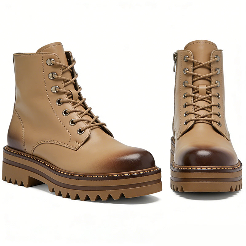 Simple And Casual Lace Up Women's Ankle Boots