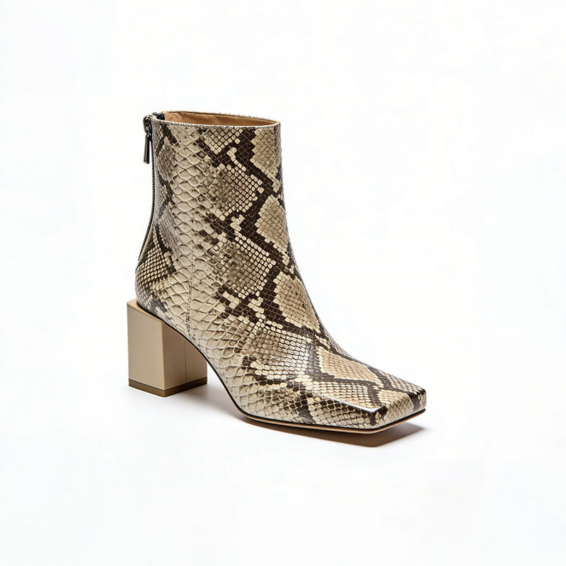 Fashionable Patterned Women's Low Boots