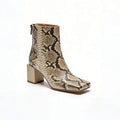 Fashionable Patterned Women's Low Boots