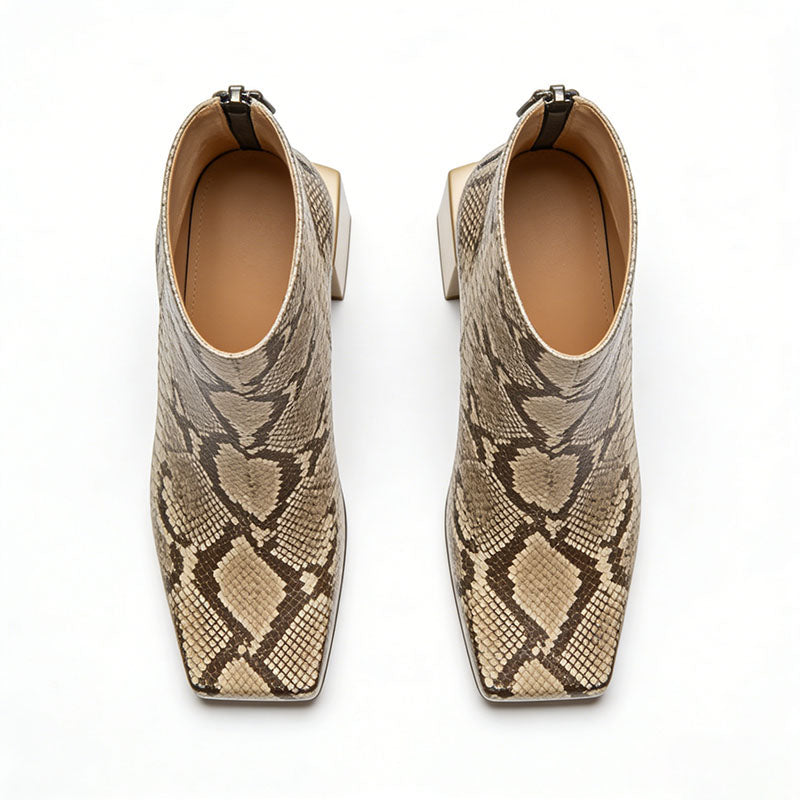 Fashionable Patterned Women's Low Boots