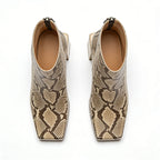 Fashionable Patterned Women's Low Boots