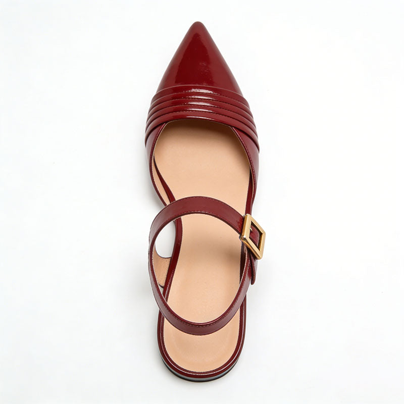 Elegant Slingback Flats Office Commuter Essential Item