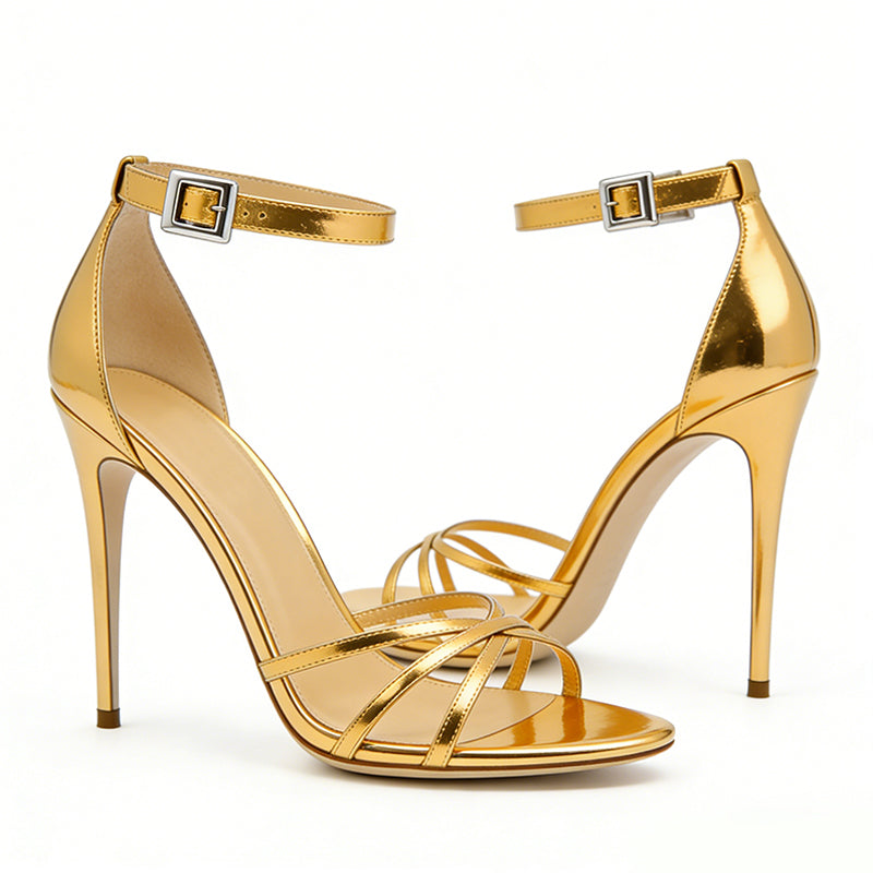 Open Toe Stiletto Fashion Eye-catching Party Statement Stylish High Heels