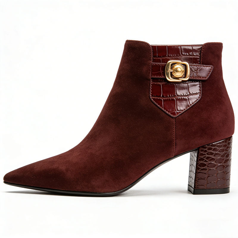Simple Pointed Toe Women's Low Boots