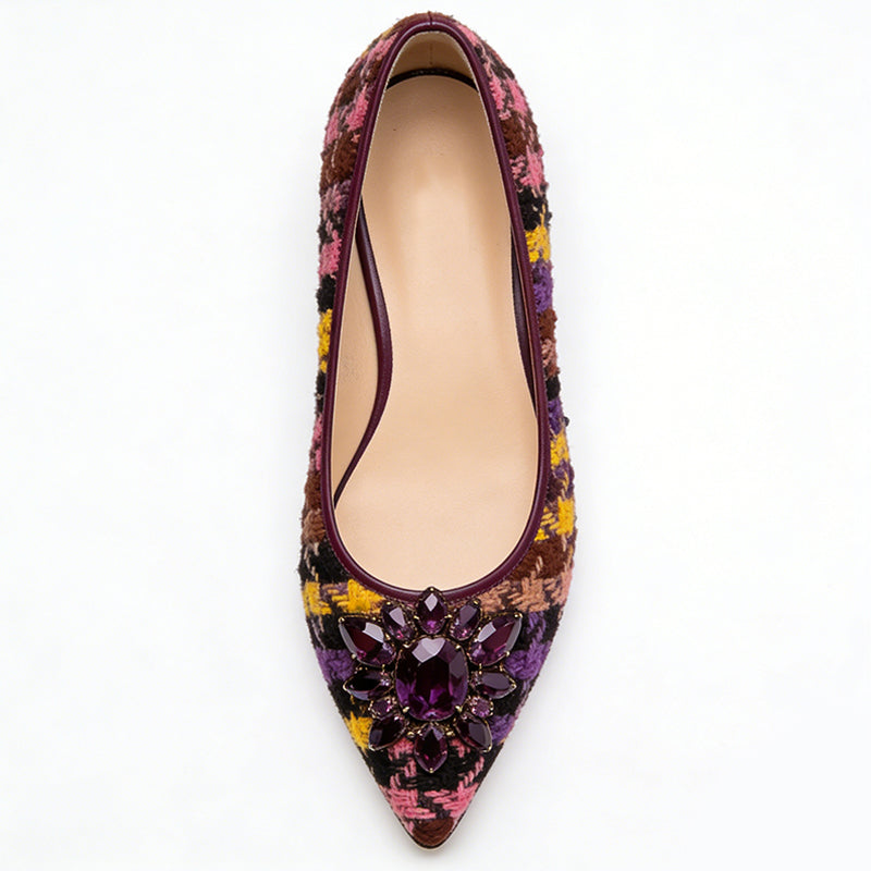 Retro Modern Eye Catching Slimming Pointed Toe Ballet Flats
