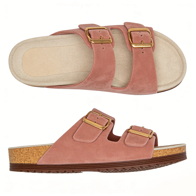 Double Buckle Design Daily Commute Comfortable Women's Slippers