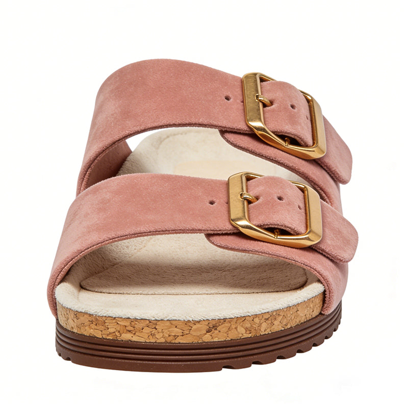 Double Buckle Design Daily Commute Comfortable Women's Slippers