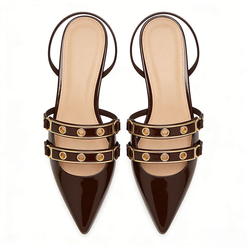 Minimalist Slingback Flats Casual Street Fashion Footwear