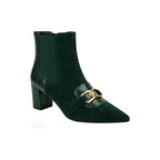 Exquisite Buckle Chunky Heel Women's Low Boots
