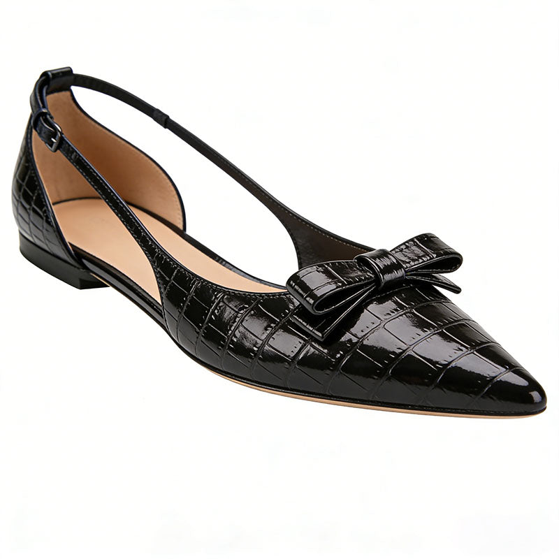 Women's Slingback Flats Retro Style Fashion Footwear