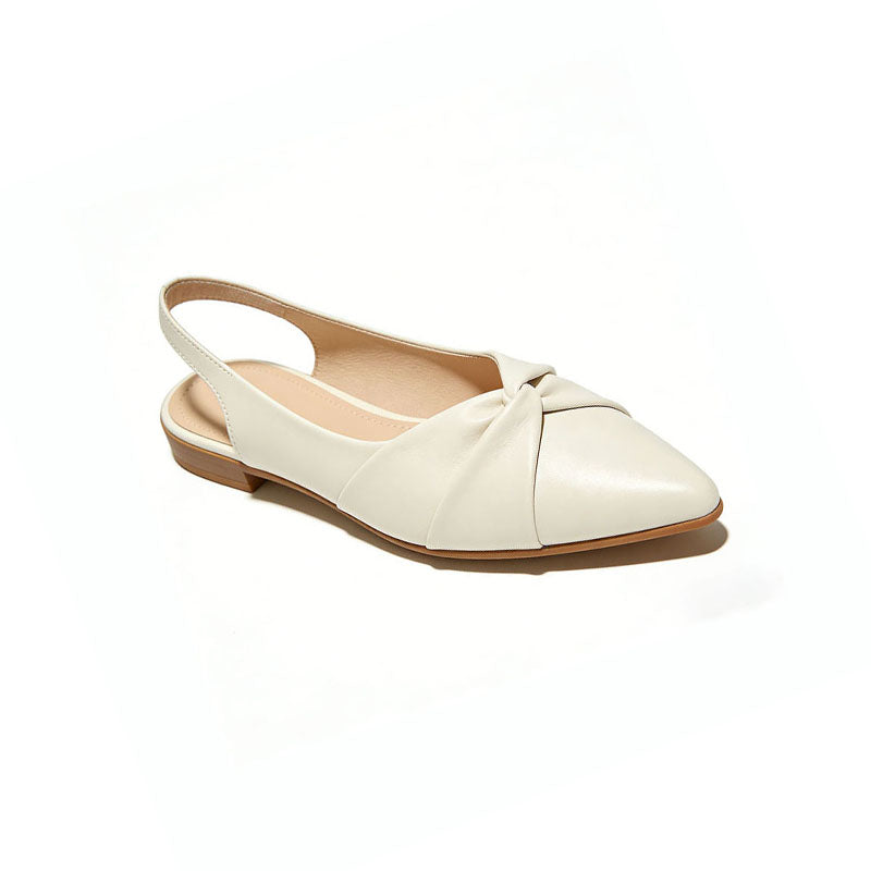 Slingback Flats Gentle Lines Comfortable Daily Commuter Shoes