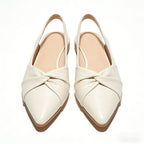 Slingback Flats Gentle Lines Comfortable Daily Commuter Shoes