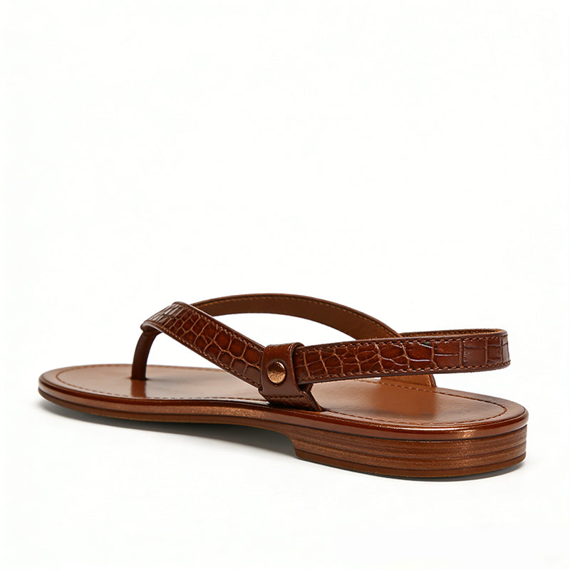 Women's Retro Minimalist Daily Street Comfort Flip Flop Flat Sandals