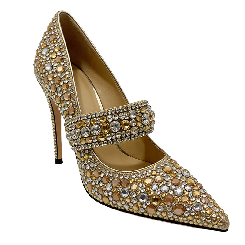 Pointed Toe Stiletto Luxury Dazzling Banquet Star High Heels