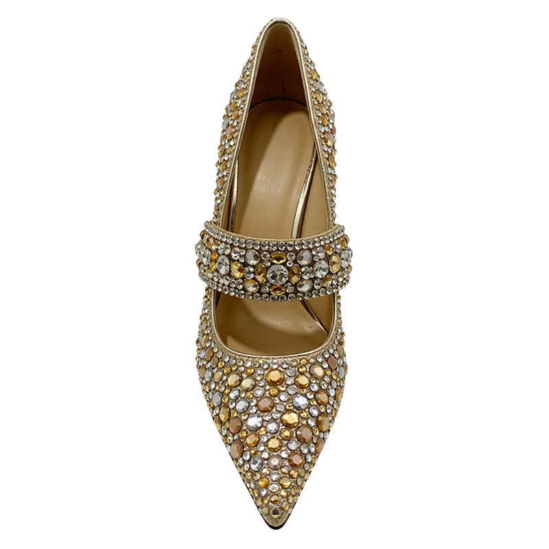 Pointed Toe Stiletto Luxury Dazzling Banquet Star High Heels