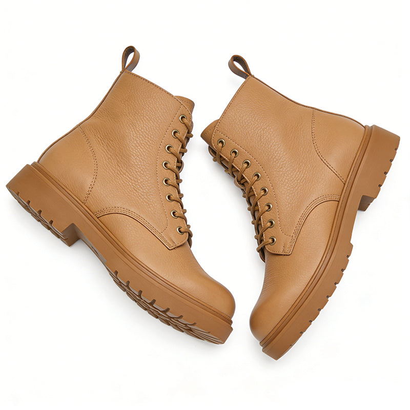 Fresh And Casual Lace Up Women's Ankle Boots