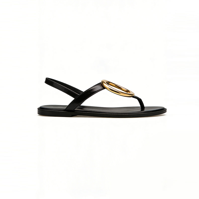Women's Fashion Unique Daily Commuter Flip Flop Flat Sandals