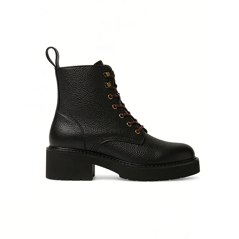 Cool And Minimalist Lace Up Women's Ankle Boots