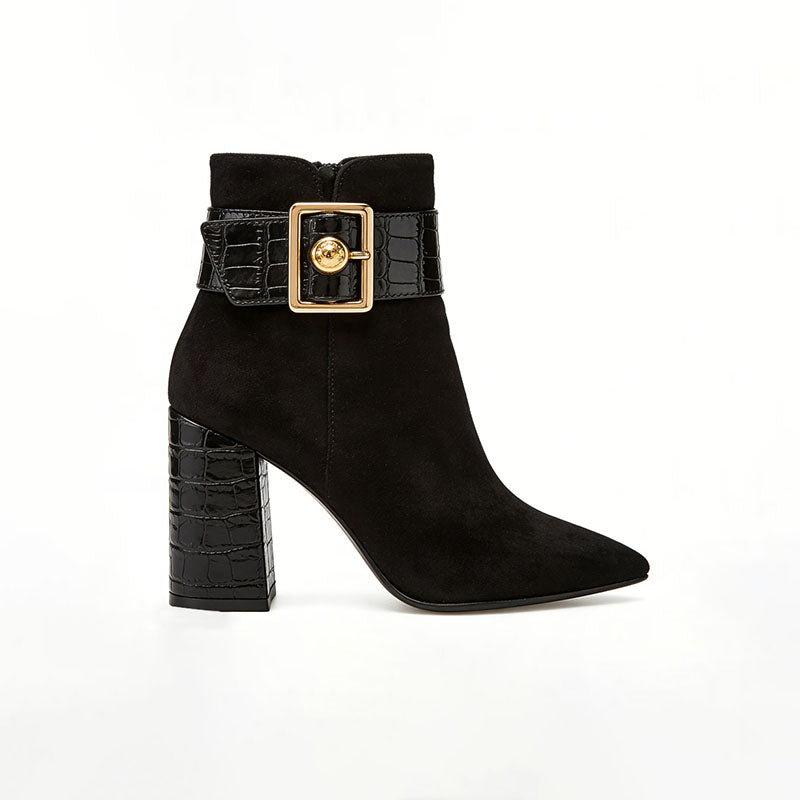 Fashionable Chunky Heel Women's Low Boots