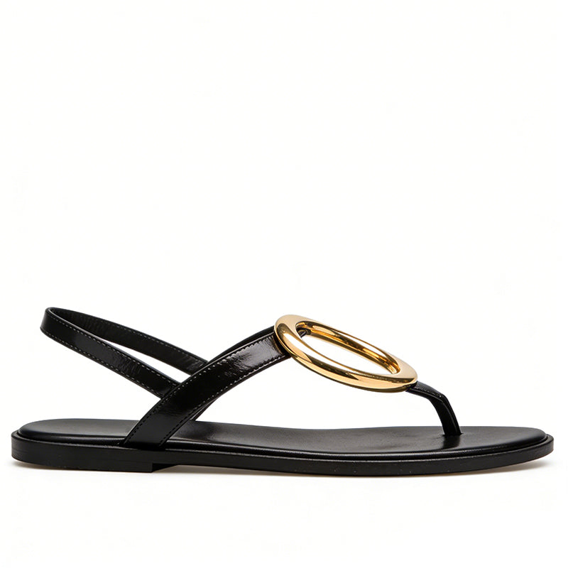 Women's Fashion Unique Daily Commuter Flip Flop Flat Sandals
