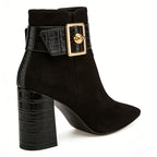 Fashionable Chunky Heel Women's Low Boots