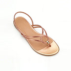Gentle Exquisite Daily Street Flip Flop Flat Sandals