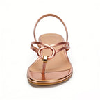 Gentle Exquisite Daily Street Flip Flop Flat Sandals