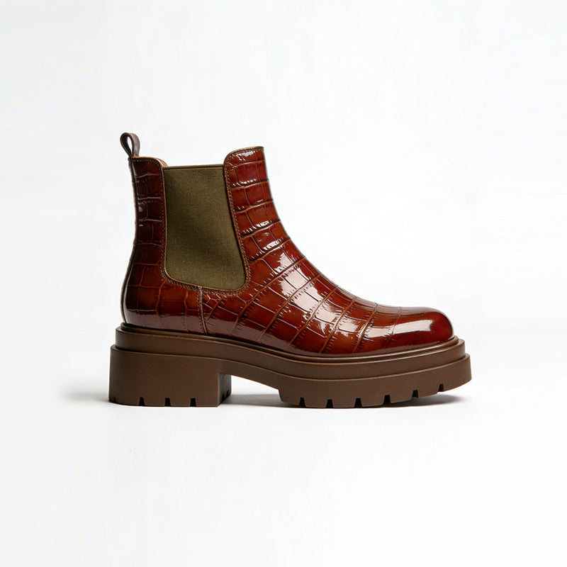 Exquisite Glossy Women's Ankle Boots