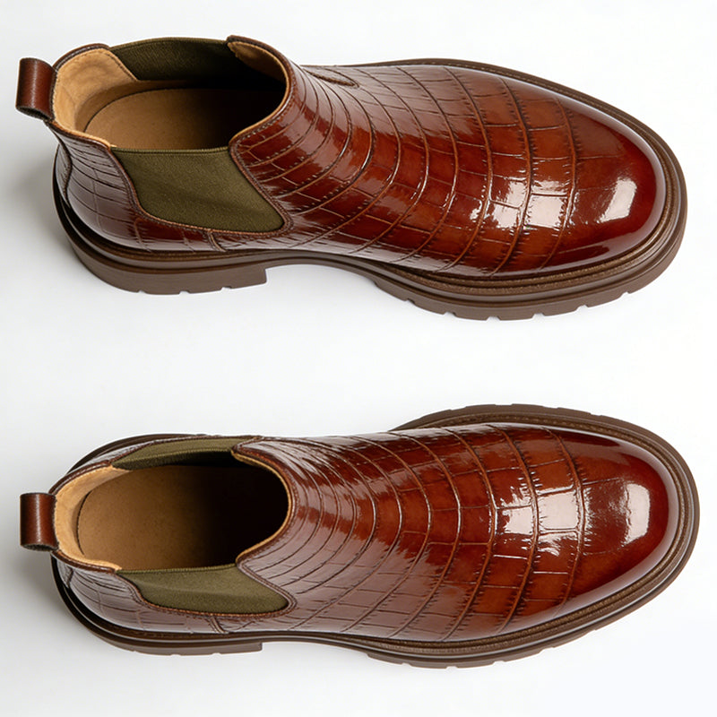 Exquisite Glossy Women's Ankle Boots