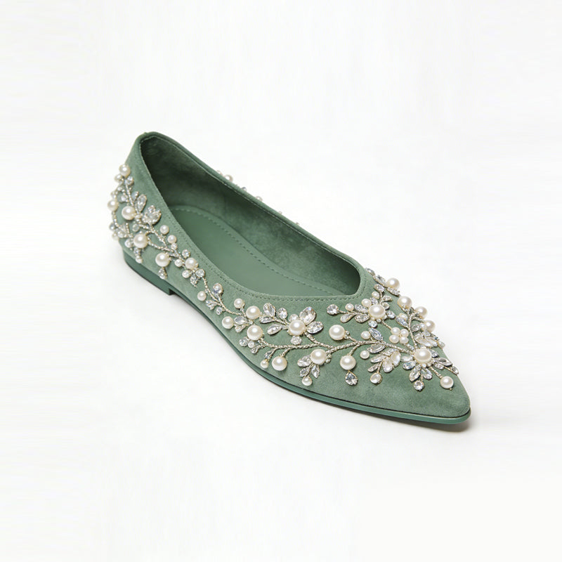 Luxury Gorgeous Banquet Date Pointed Toe Ballet Flats