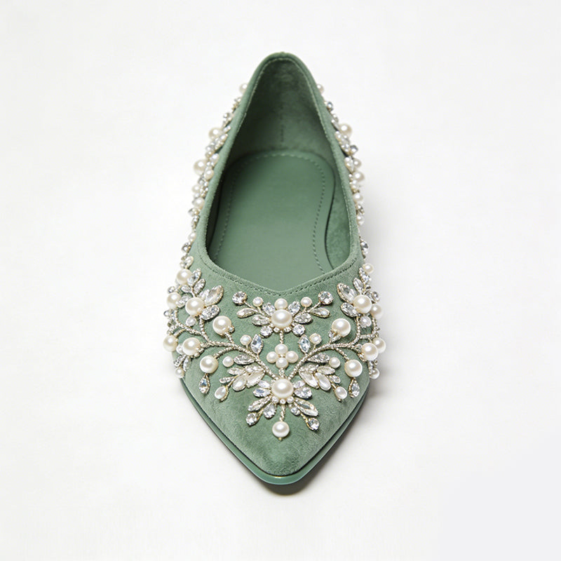 Luxury Gorgeous Banquet Date Pointed Toe Ballet Flats