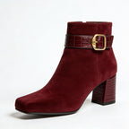 Fashionable Buckle Women's Low Boots Low-Top Boots