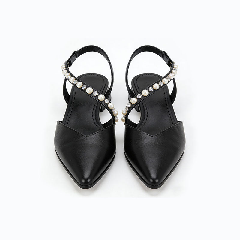 Elegant Slingback Flats Gentle Temperament Footwear