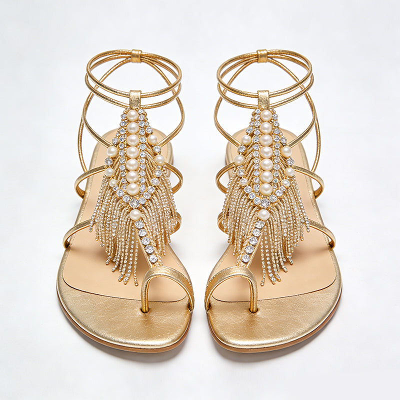 Fashion Premium Banquet Street Flip Flop Flat Sandals