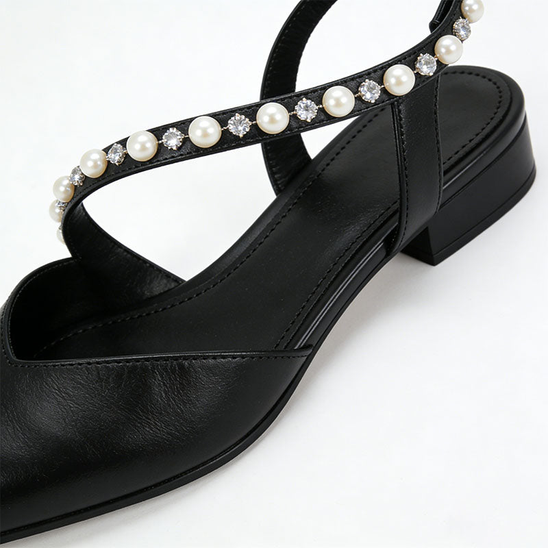 Elegant Slingback Flats Gentle Temperament Footwear