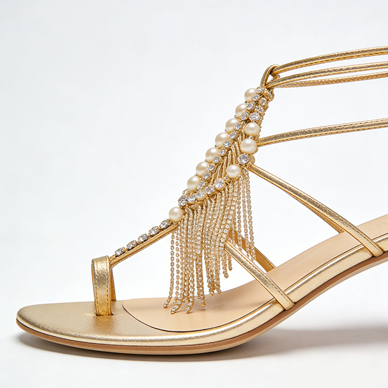 Fashion Premium Banquet Street Flip Flop Flat Sandals