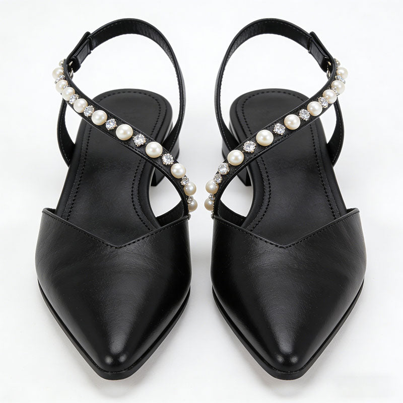 Elegant Slingback Flats Gentle Temperament Footwear
