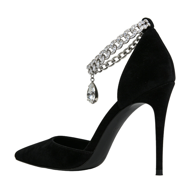 Exquisite Pointed Toe Stiletto Retro Style Women's Pumps
