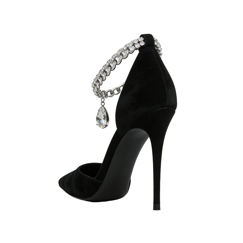 Exquisite Pointed Toe Stiletto Retro Style Women's Pumps