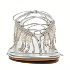 Elegant Exquisite Banquet Date Flip Flop Flat Sandals