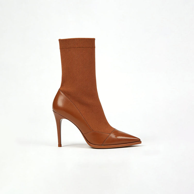 Elegant Stiletto Heeled Women's Low Boots